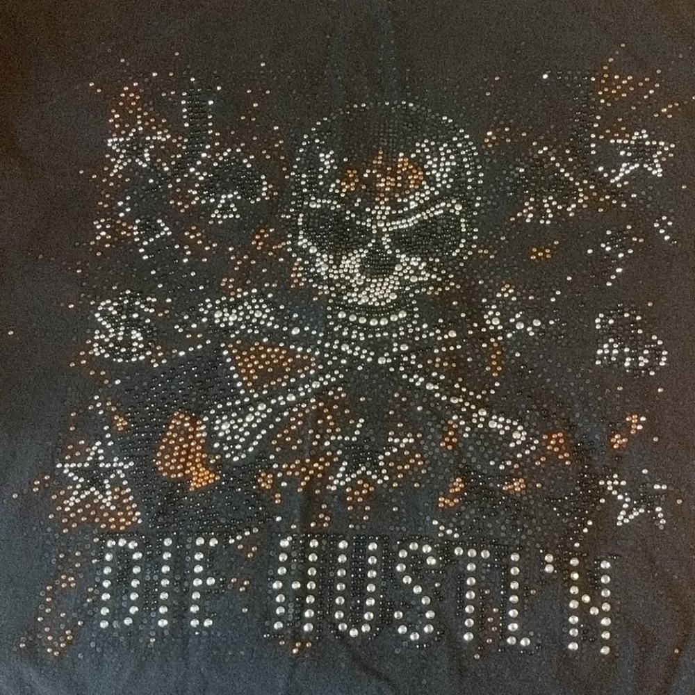 DIE HUSTLIN GLITTERVT SHIRT